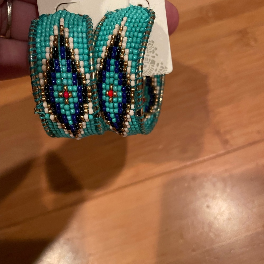🌼 3 dollars when bundle🪐 Boho beaded fashion earrings